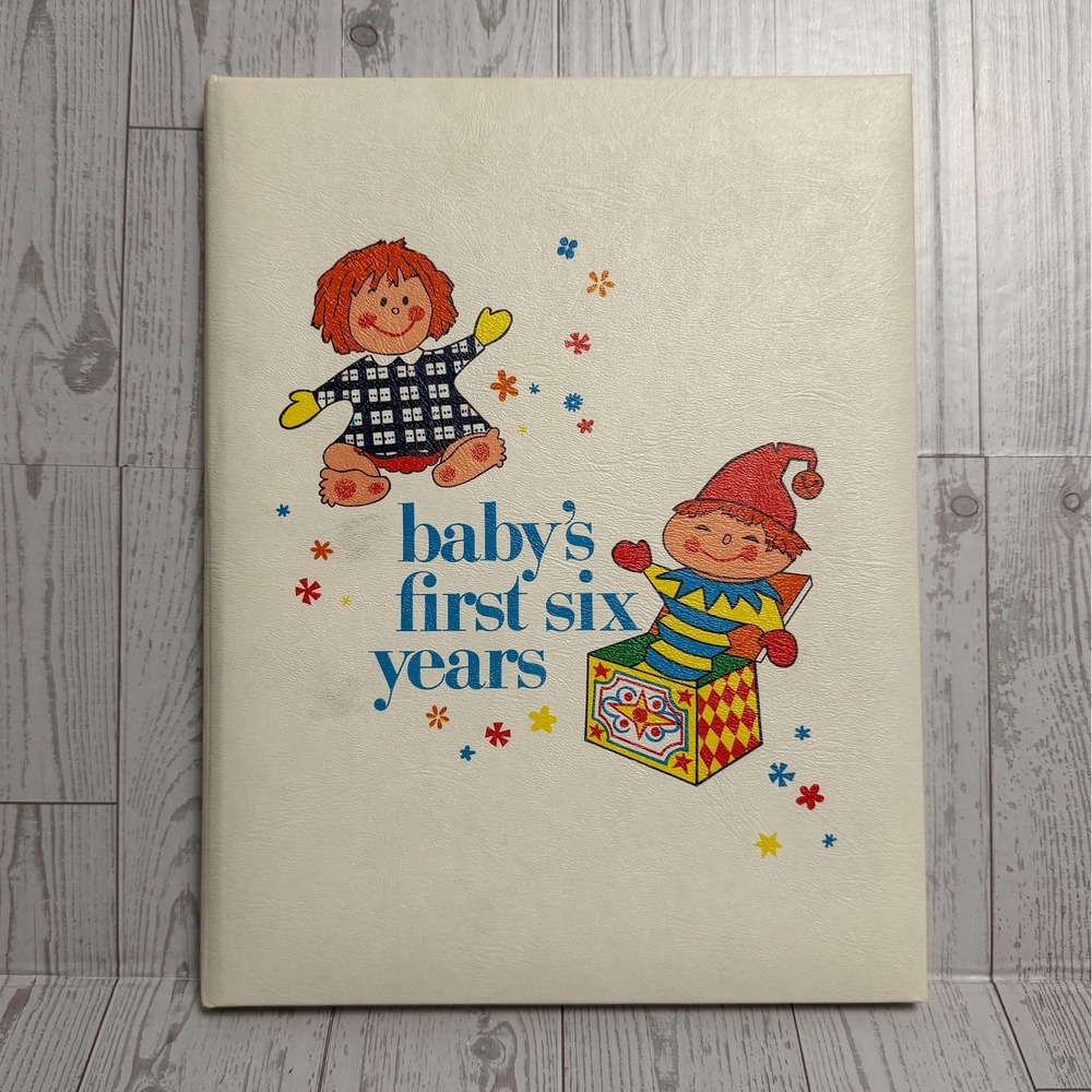 1972 Vintage Baby's First 6 Yrs Journal Book Barbara Hazen Hardcover BEN BLACK